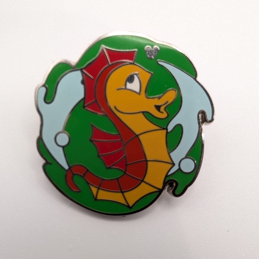 Disney Sea Horse Hidden Mickey Completer Pin 2012 Little Mermaid